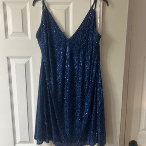 Sequin Blue Dress